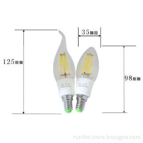 Energy Saving 3W LED Filament Candle light(RoHS)